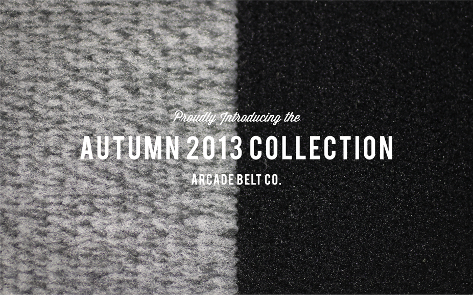 Arcade Belt Company Launches Autumn 2013 Collection