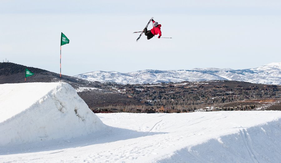 Sandy Boville Signs with Digit Ski Poles