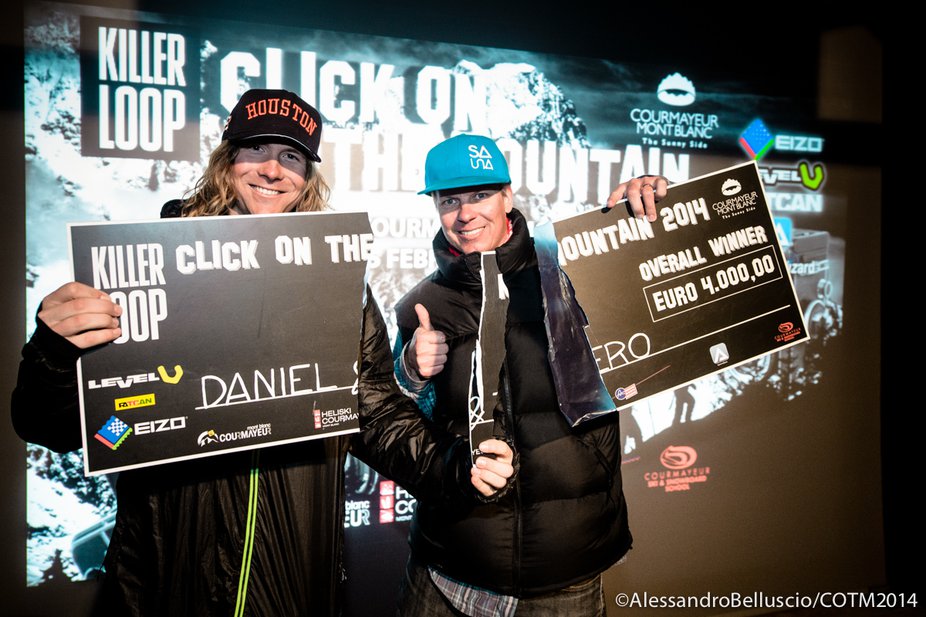Daniel Rönnbäck and Tero Repo share first place at Killer Loop Click on the Mountain by Courmayer Mont Blanc