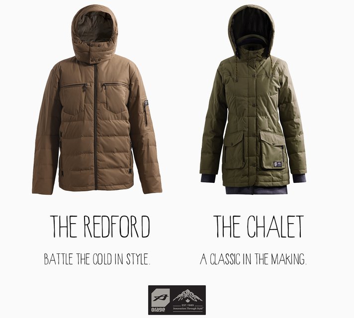 Win the Redford and Chalet Jacket by Orage