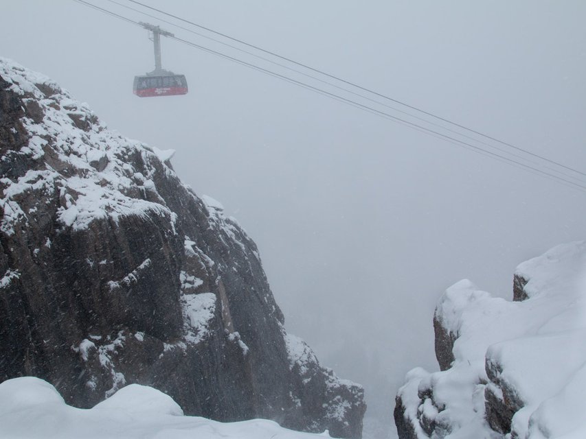 It's snowing in...