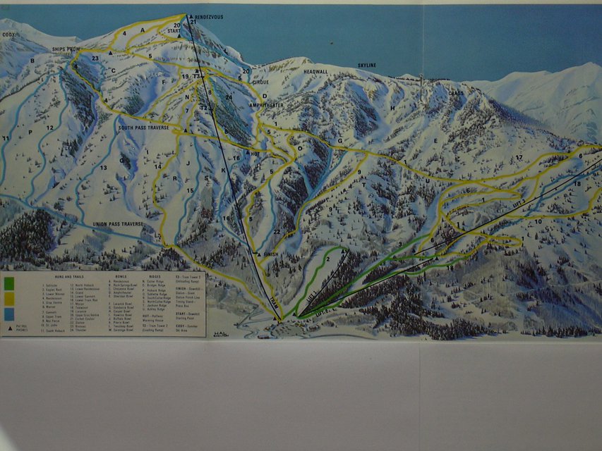 Trail Maps Then And Now: Jackson Hole, Whistler Blackcomb & Loon