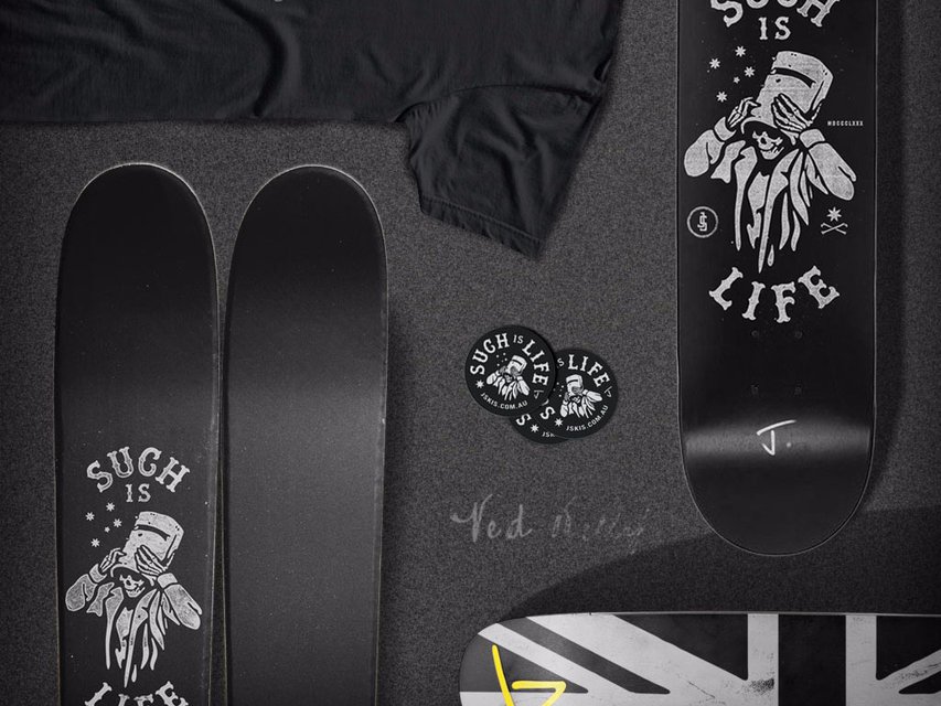 J Drops Limited Edition Ski, Skate Deck, and Tee Collection