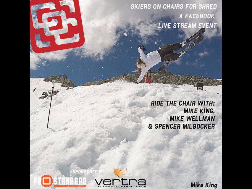 Skiers On Chairs Getting Shred