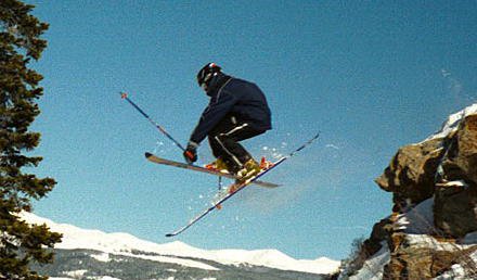 Big Mtn Cross Grab off Rock at Crested Butte