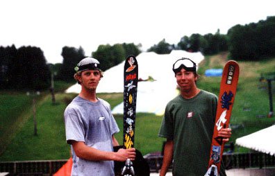 Kicking it after Tyrol's summer pipe jam in Wisconsin