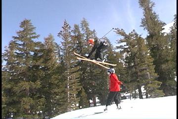 Me givin a snowboarder a smackdown