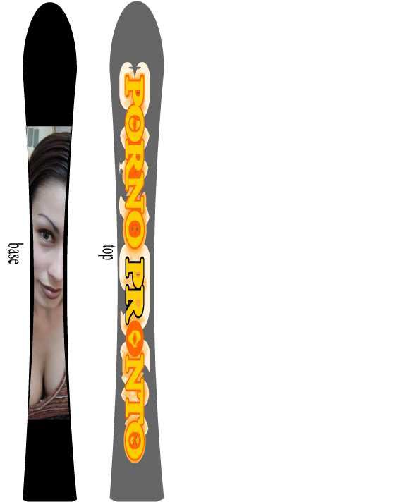 some fake skis.
