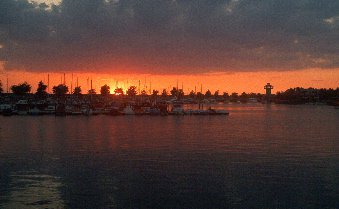 The Marina during a sunset