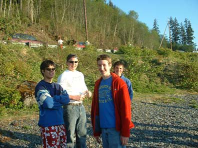 My friends and me at the beach (nathan, Tim, Me, Atlin)