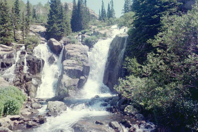 Waterfall on South Side of Lake Solitude