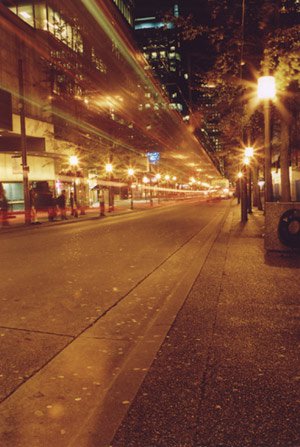 Time lapse downtown on Granville.