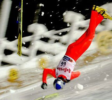 how ski-jumpers crash...