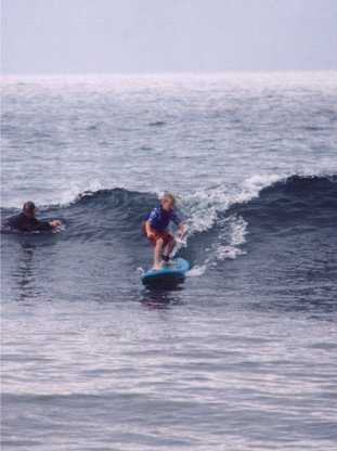 11 year old brother surfing