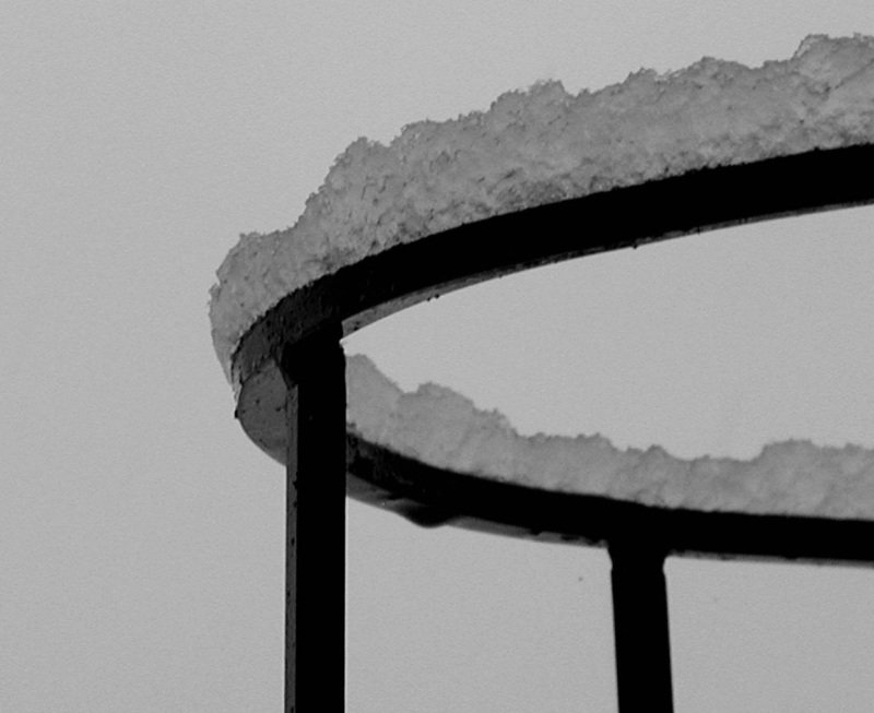Metal Ring and Snow
