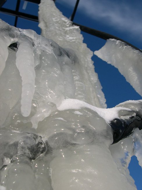 Ice Formed on a Snowgun