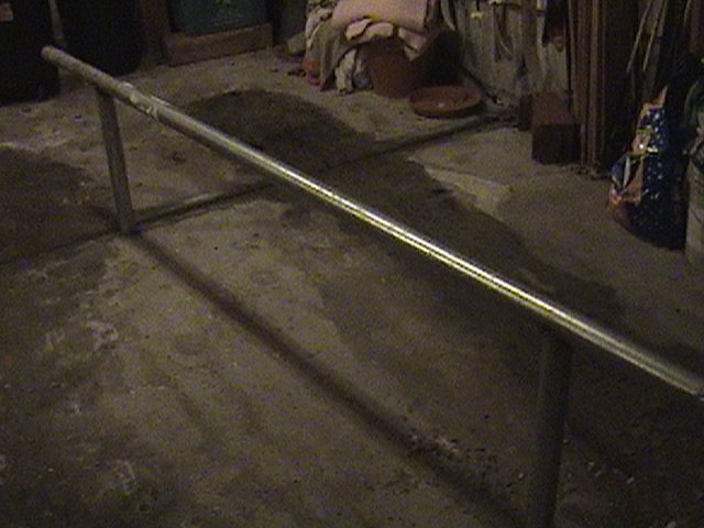 this is the first rail i ever made (10.5 foot street sign pole).
