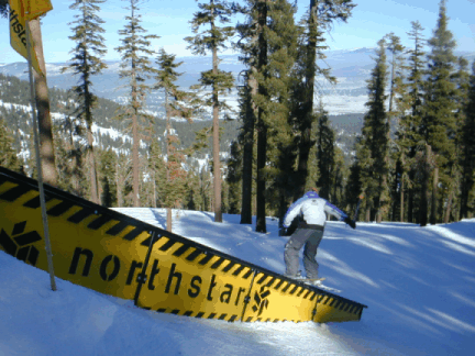 The Nemisis (big downslope, about 25-30 deg.) at Northstar
