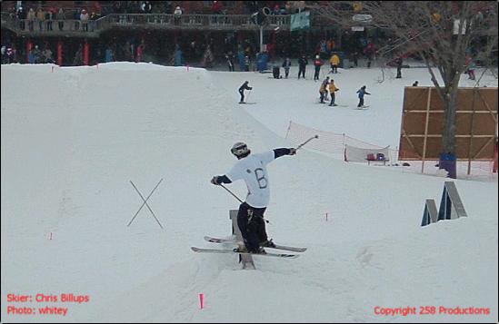 Me during my run at the Perfect North Rail Jam