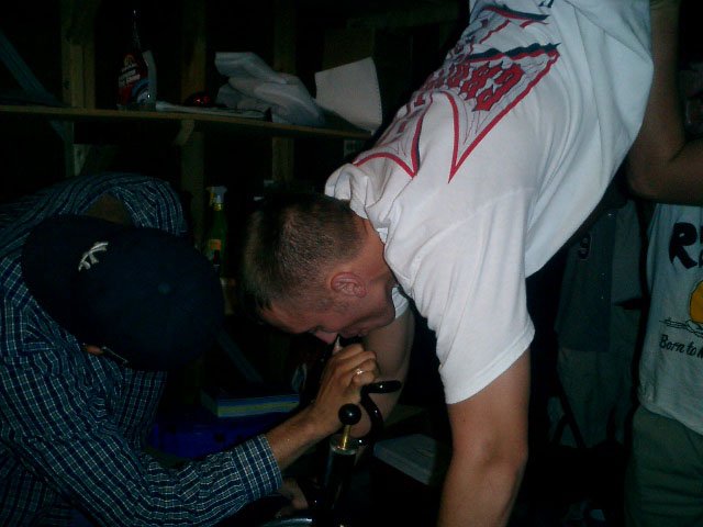 me doin a keg stand