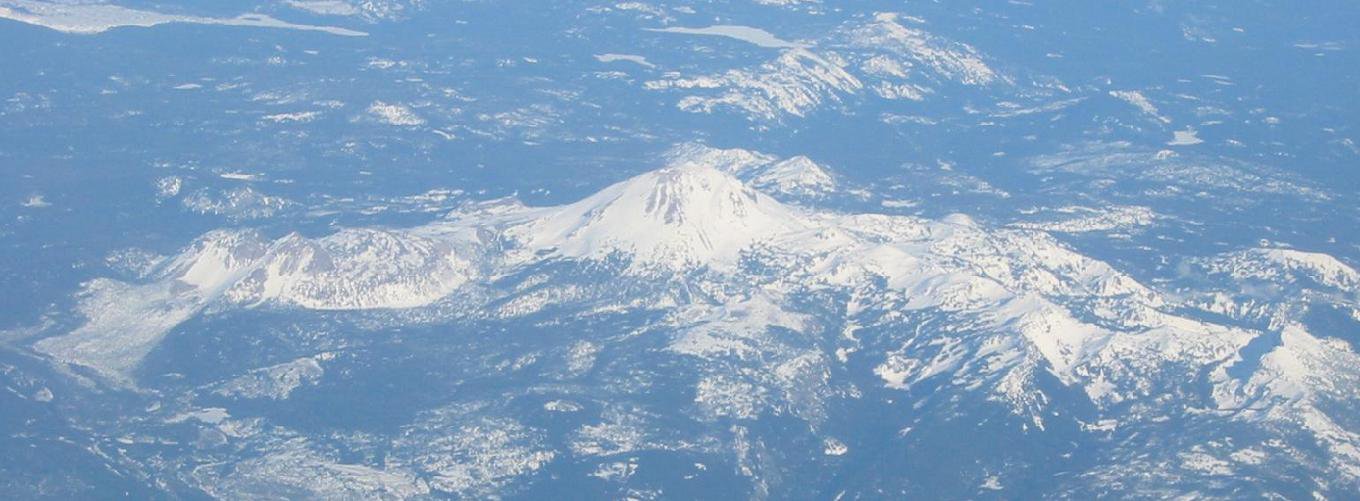 Shasta from the plane