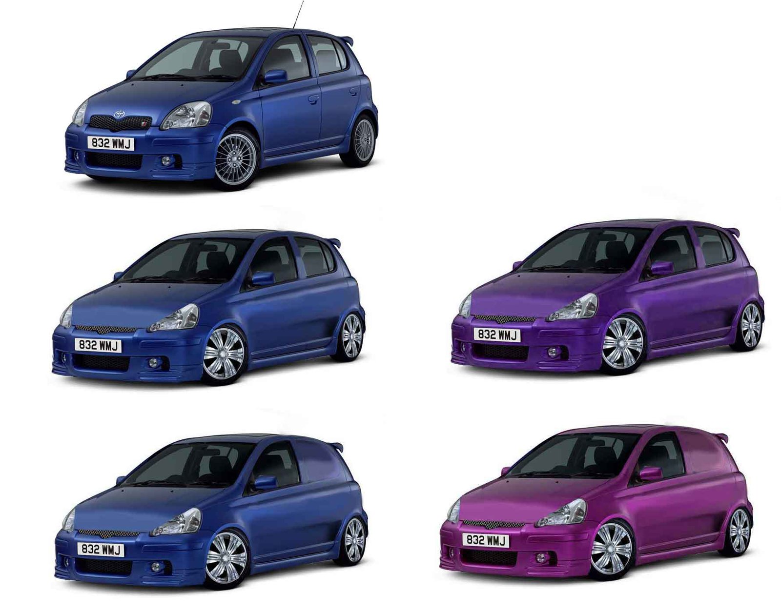 toyota yaris photoshopped by me. van and car conversions
