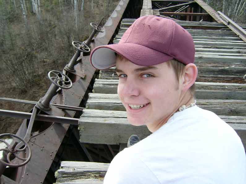 Me sitting on top of the Redridge Dam