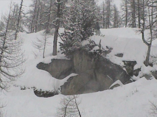 20ft cliff in Les Grandes Montets, Chamonix, France that I dropped