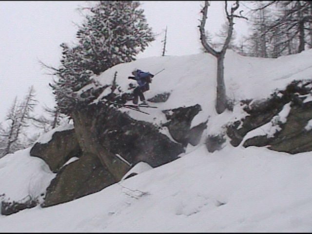 Byron in flight in Chamonix France