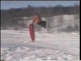 Lanching a kicker on a sled