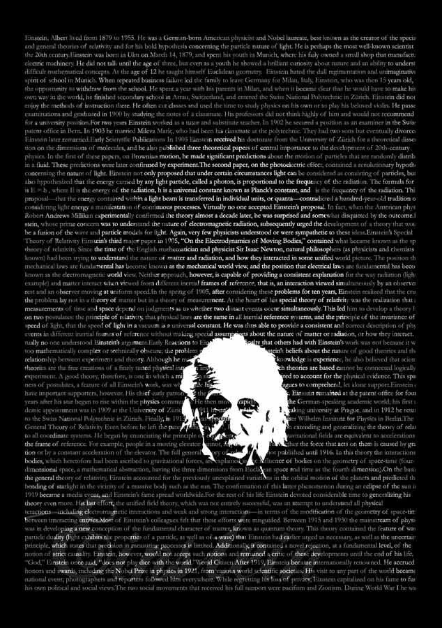 Einstein.