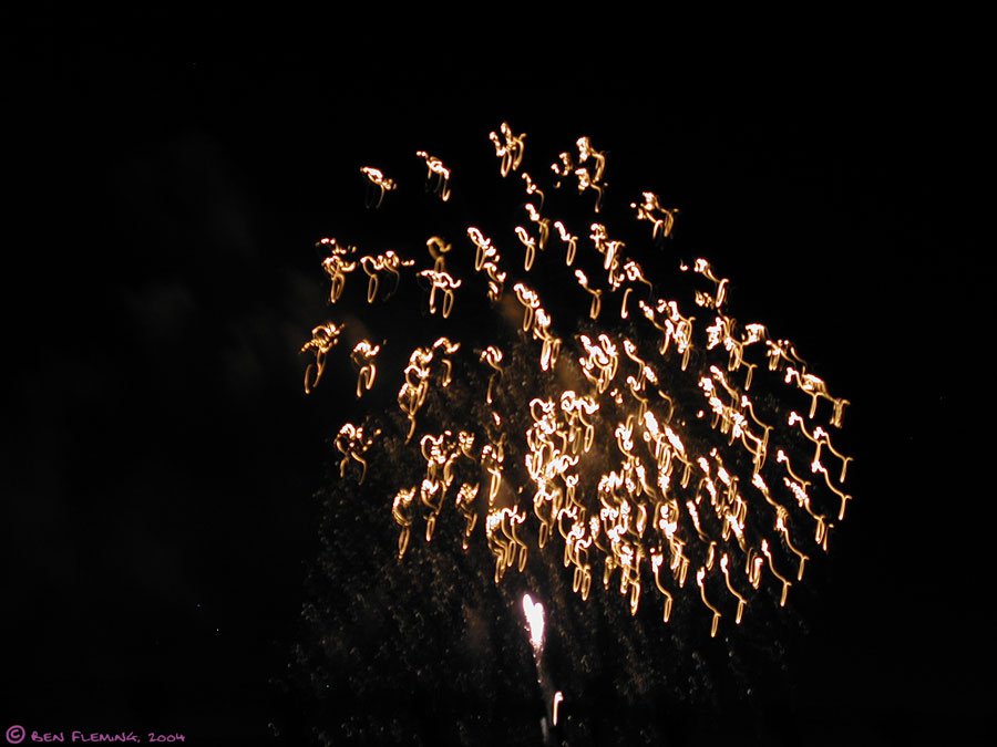 fireworks 4second exposure