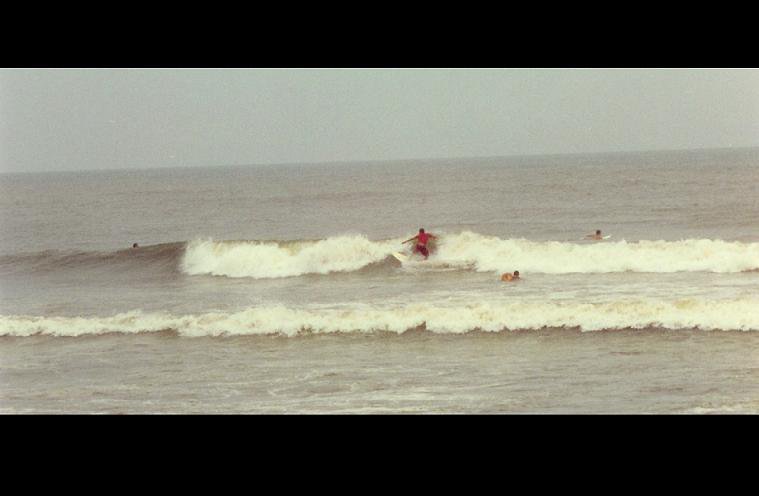 Me surfin' in Brazil, But the wave is crappy
