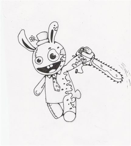 bunny w/ chainsaw