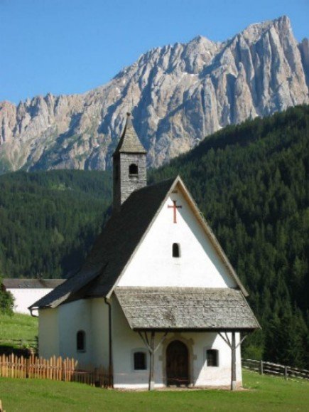 Mountains and Church