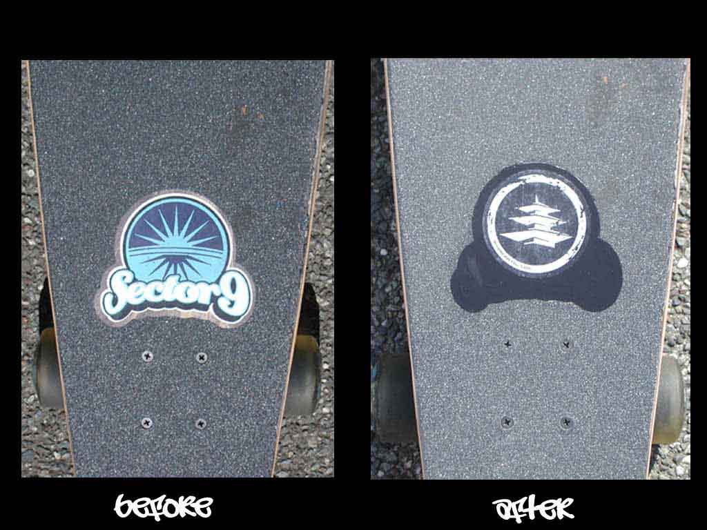longbord deck before and after