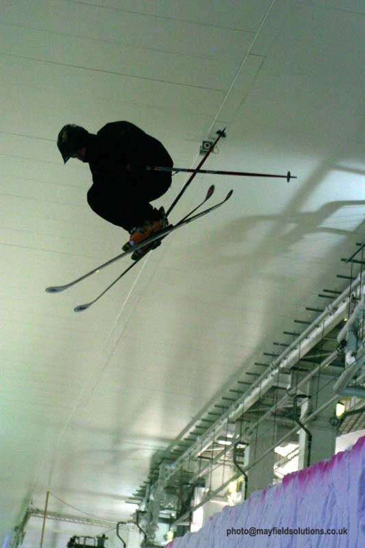 Indoor temp' halfpipe, ride what you can