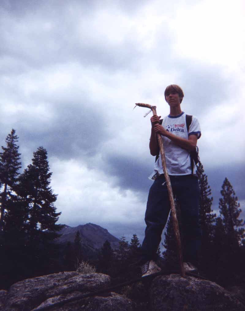 Dave with stormclouds