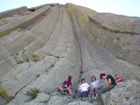 The Top of the boulder field at Devils Tower