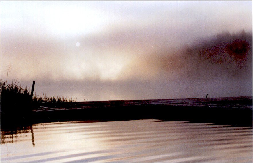 Sunrise at a misty lake 2
