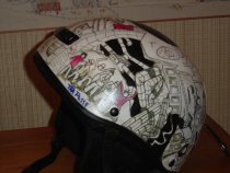 my helmet.... i airbrushed it left side