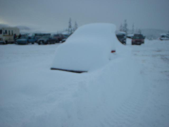 This is what happens when you leave your car on the mountain overnight 2