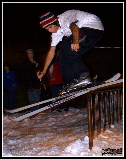 Garret comin off the end of the rail