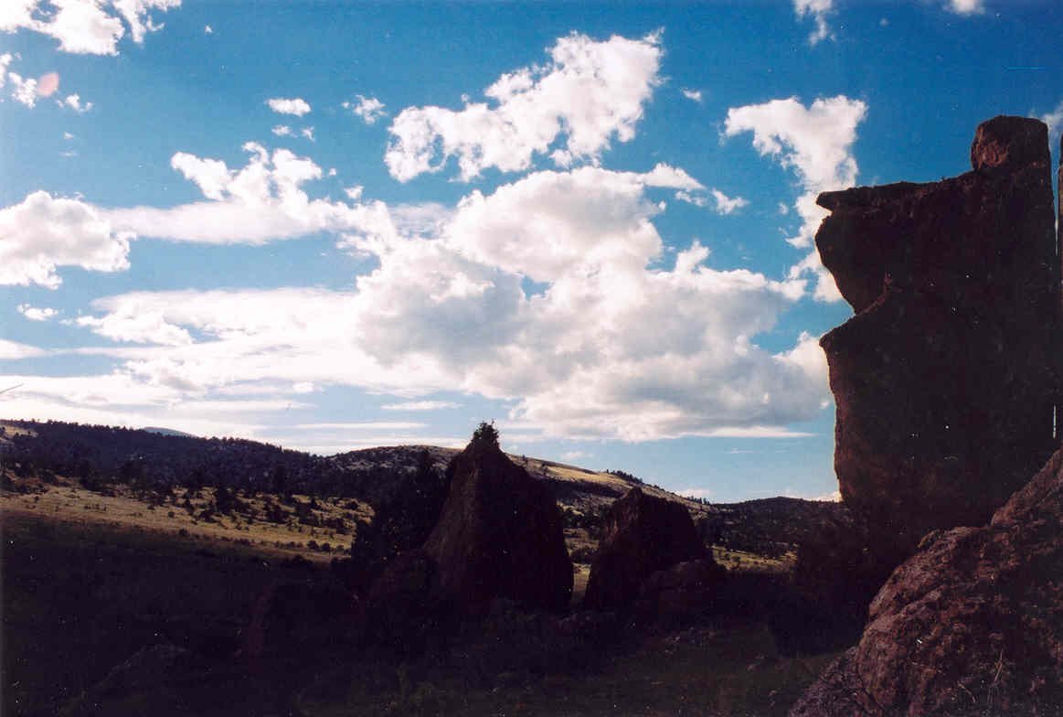 A crazy rock that look like Jesus pointing