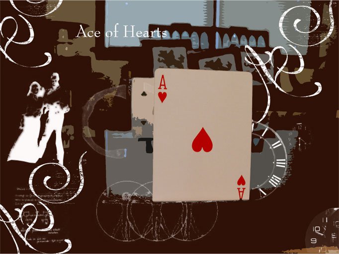 Ace of hearts made in digi photo class.