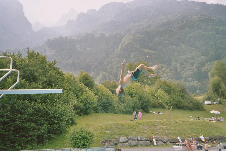 Gainer in Pool from 3m Jump