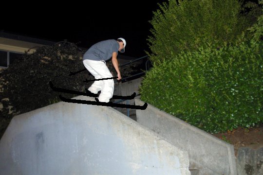 boogie slide to fakes on a ledge.