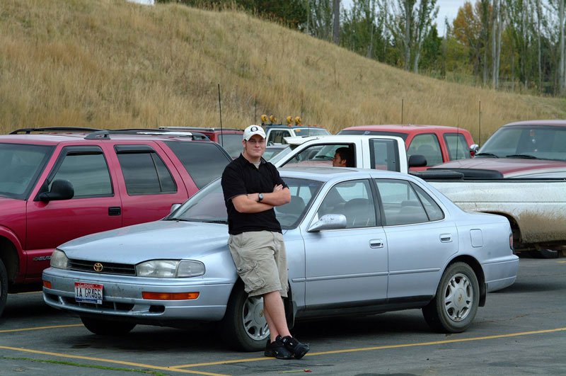 Myself, and my somewhat dirty car newish car.