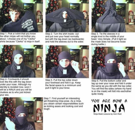 HOW TO BECOME A NINJA!!!!