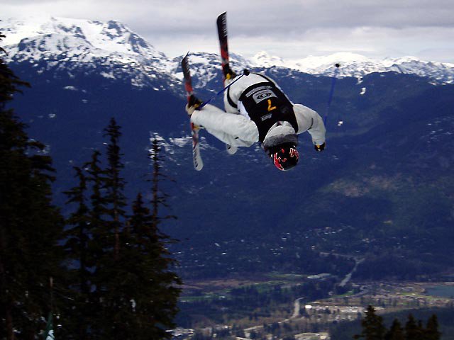 Jon Olsson inverted looking at the vill